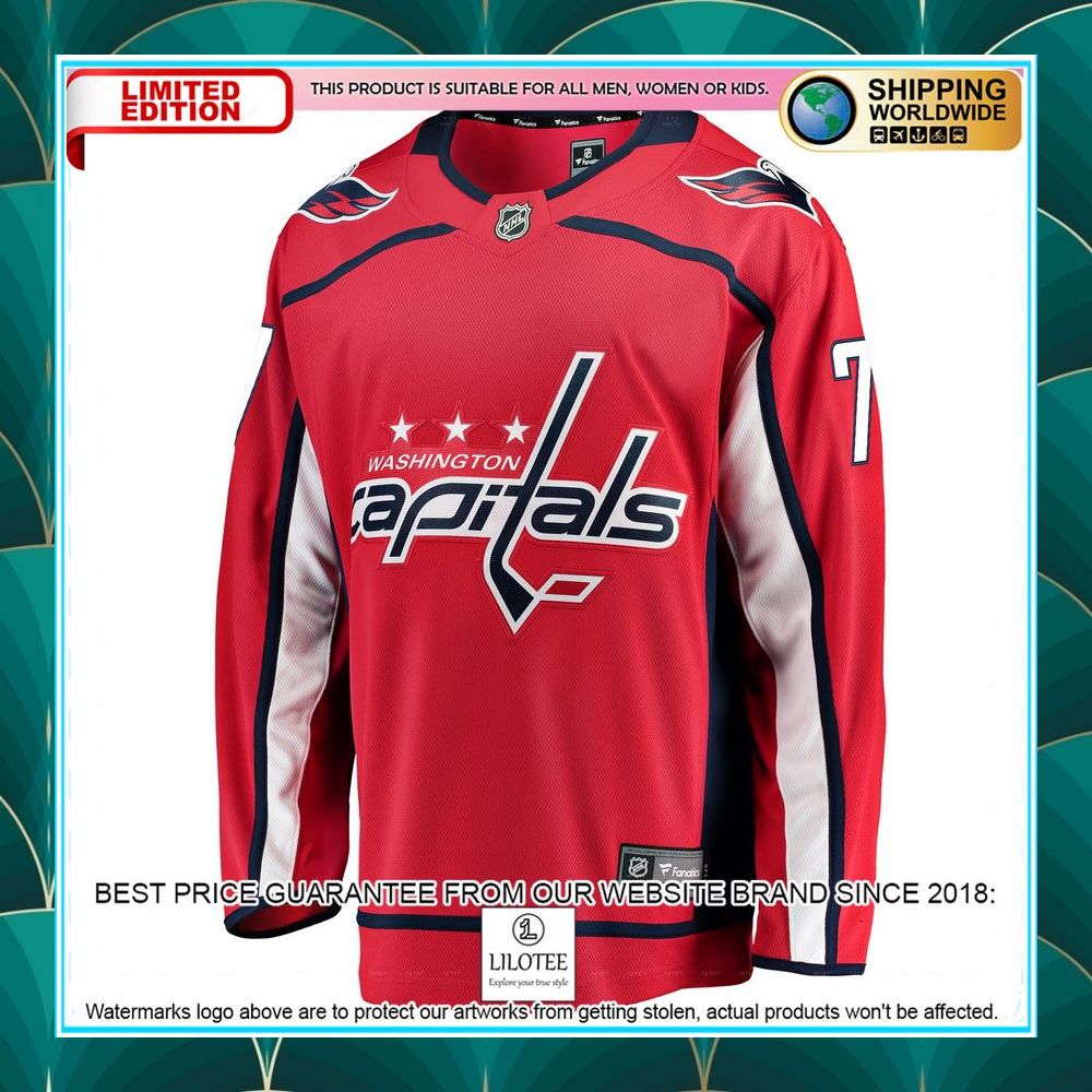 tj oshie washington capitals breakaway red hockey jersey 2 795
