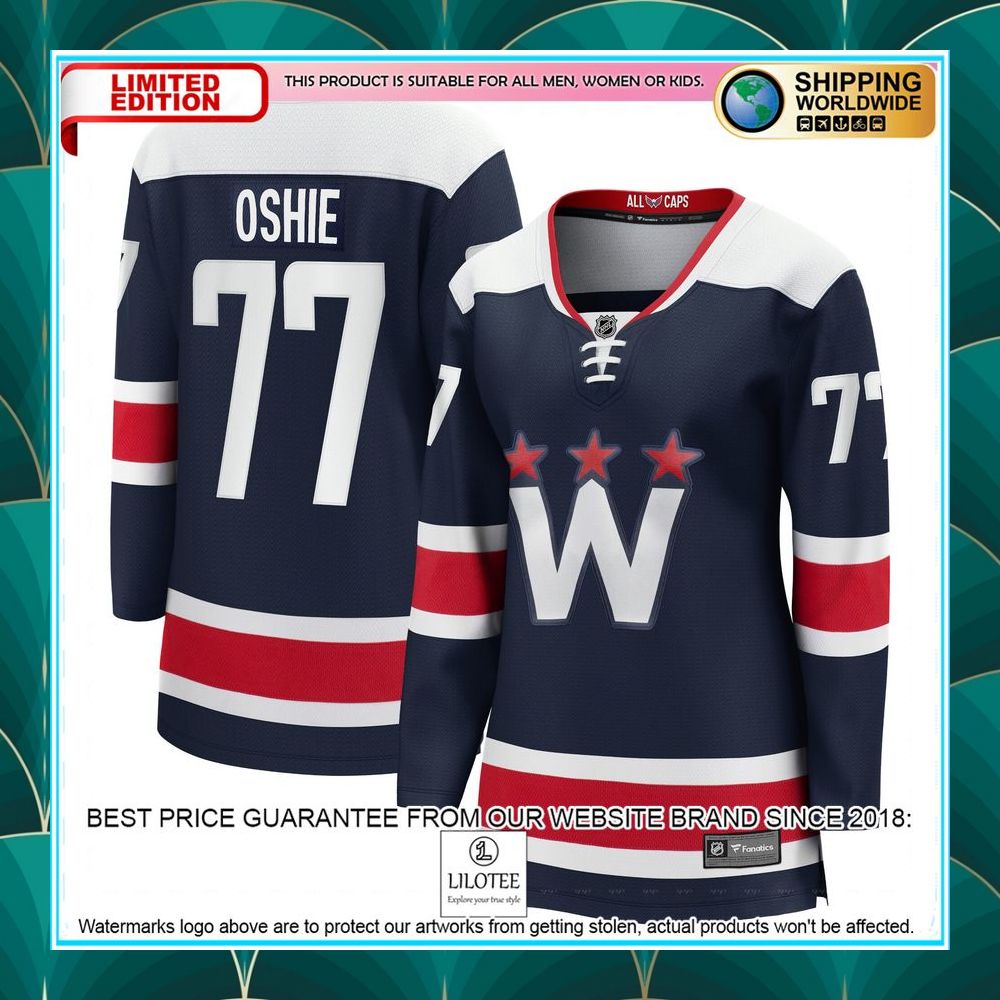 tj oshie washington capitals womens 2020 21 alternate premier navy hockey jersey 1 210
