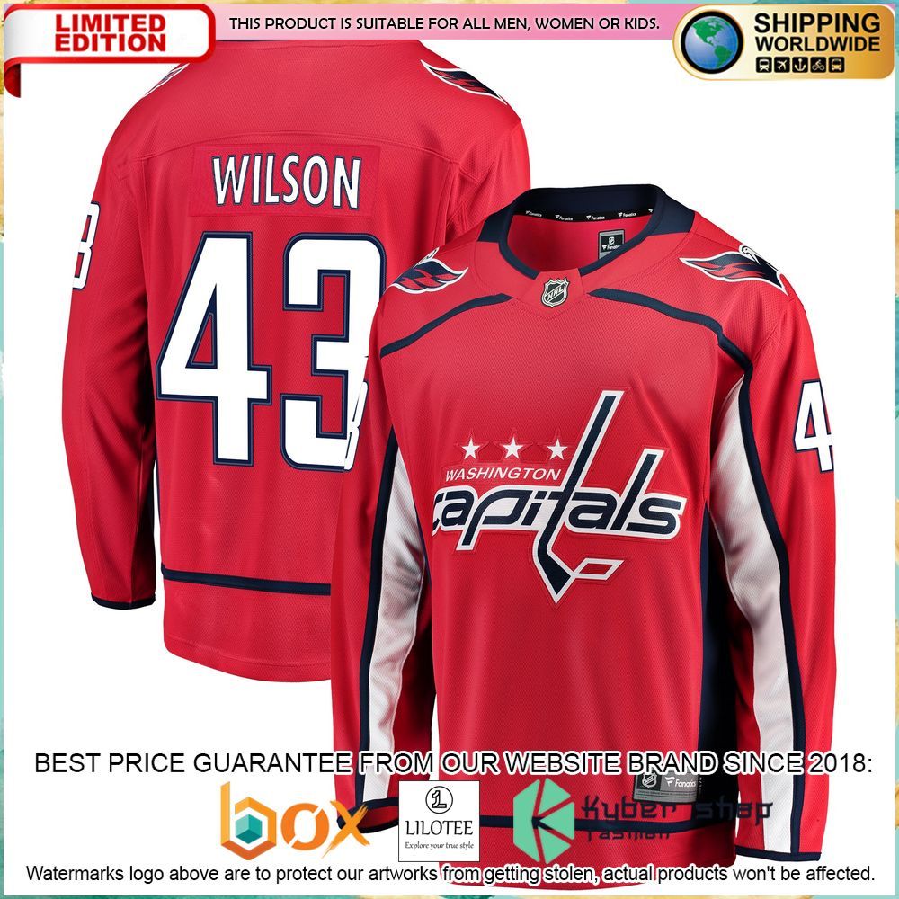 tom wilson washington capitals red hockey jersey 1 804