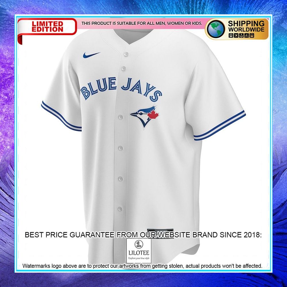 toronto blue jays nike home custom white baseball jersey 2 128