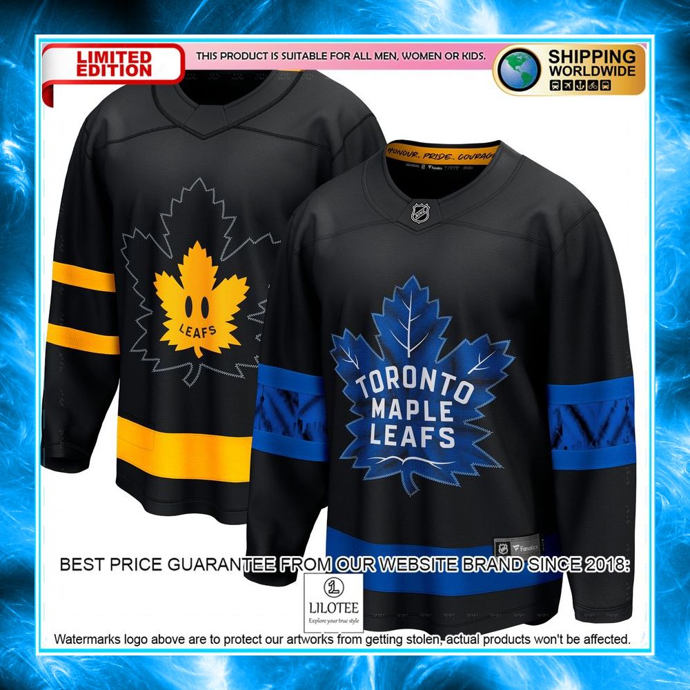 toronto maple leafs alternate premier reversible blank black hockey jersey 1 634