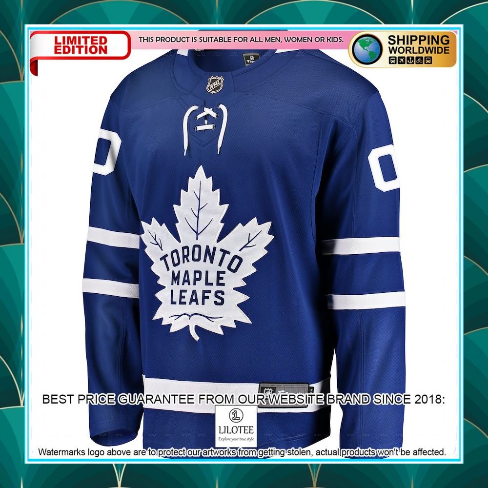 toronto maple leafs home custom blue hockey jersey 2 432