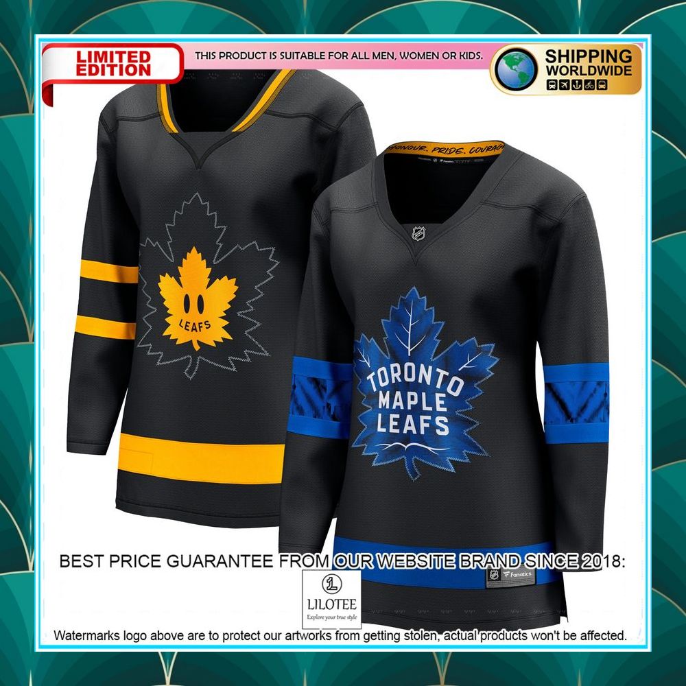 toronto maple leafs womens alternate premier reversible blank black hockey jersey 1 217
