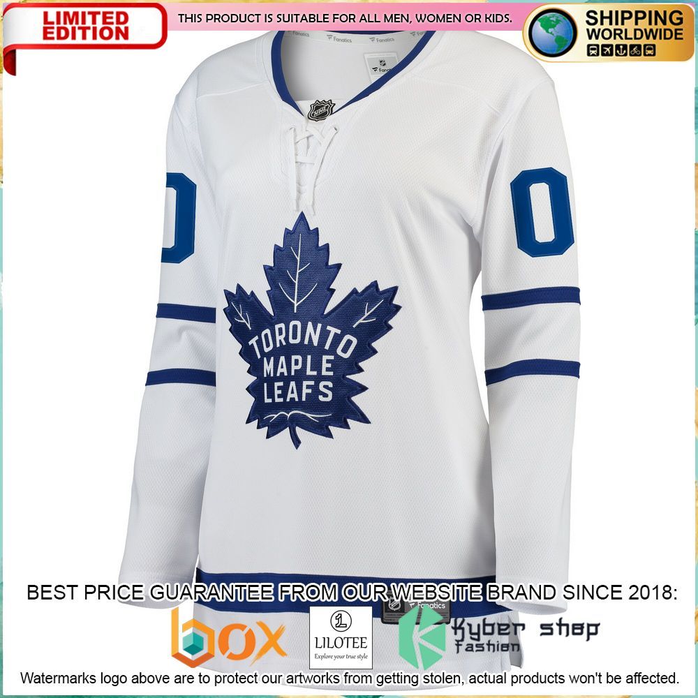 toronto maple leafs womens away breakaway custom white hockey jersey 2 857
