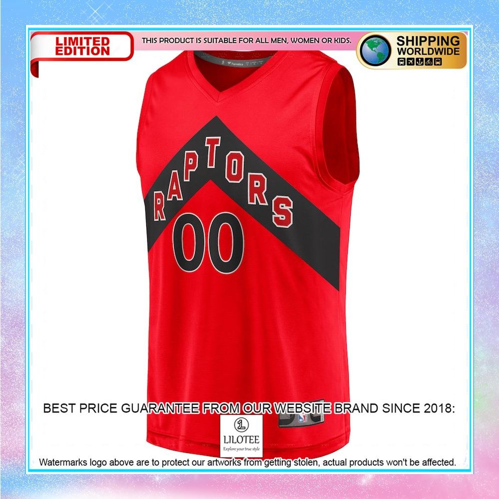 toronto raptors youth 2020 custom red basketball jersey 2 188