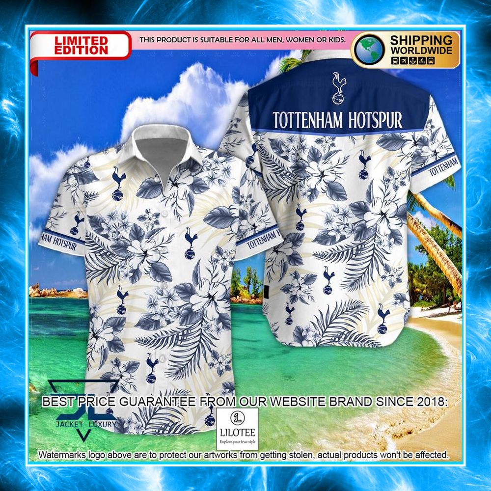 tottenham hotspur f c logo hawaiian shirt shorts 1 121