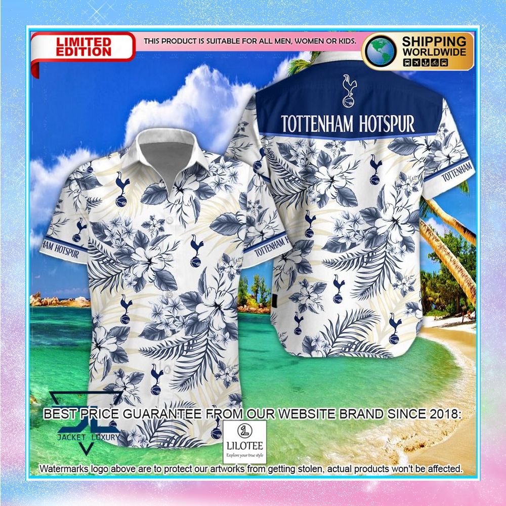 tottenham hotspur f c logo hawaiian shirt shorts 1 396
