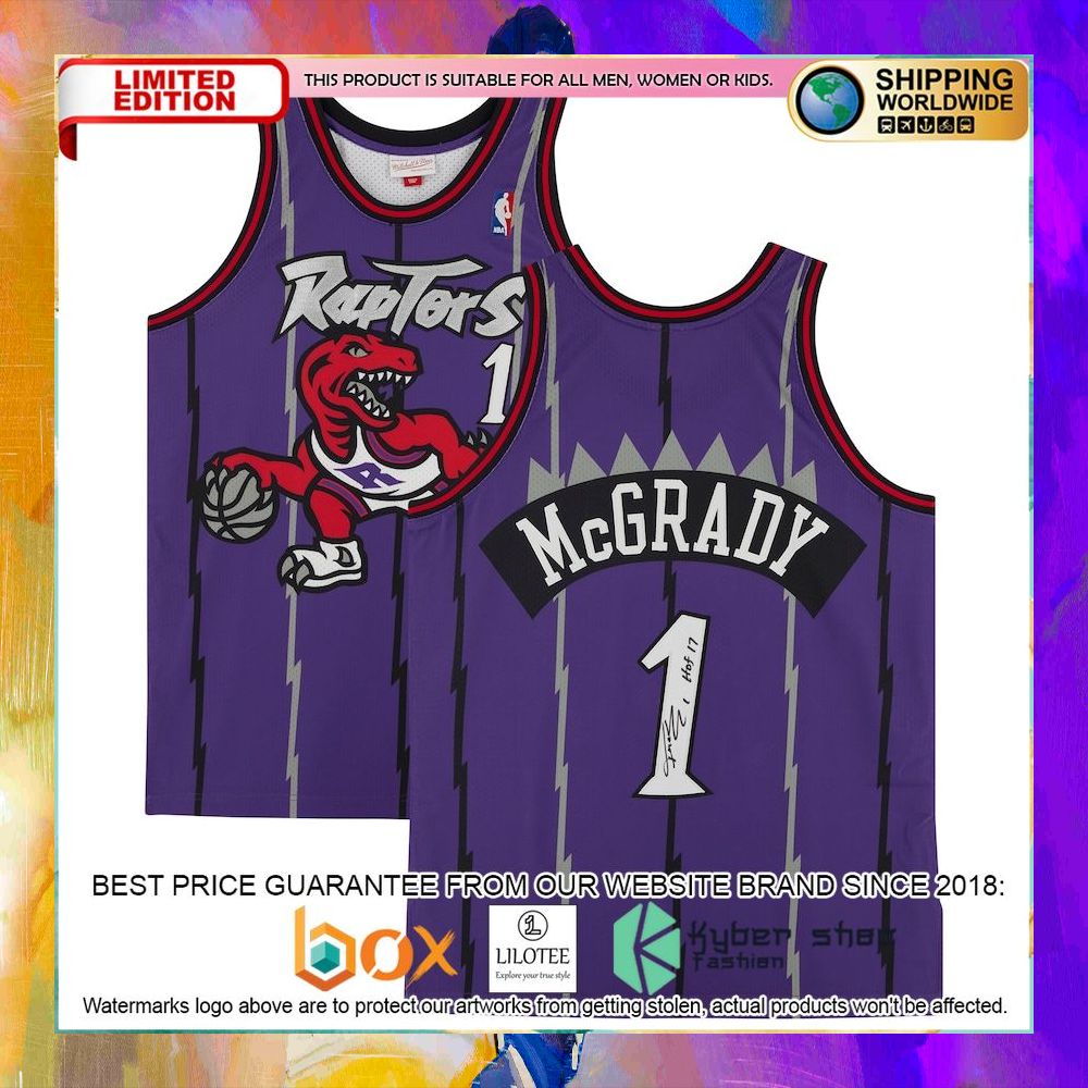 tracy mcgrady toronto raptors 1998 purple basketball jersey 1 621