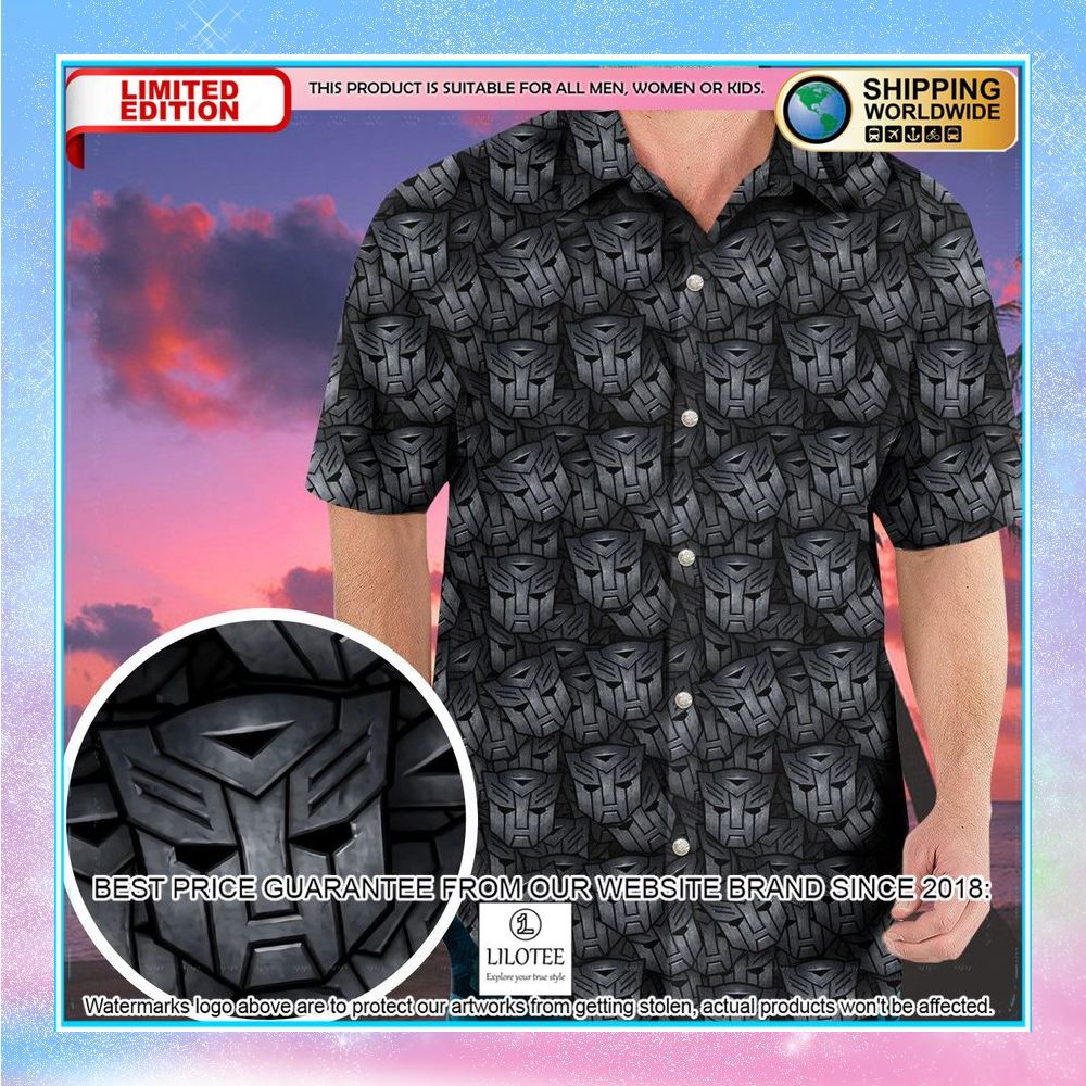 transformers pattern hawaiian shirt 1 105