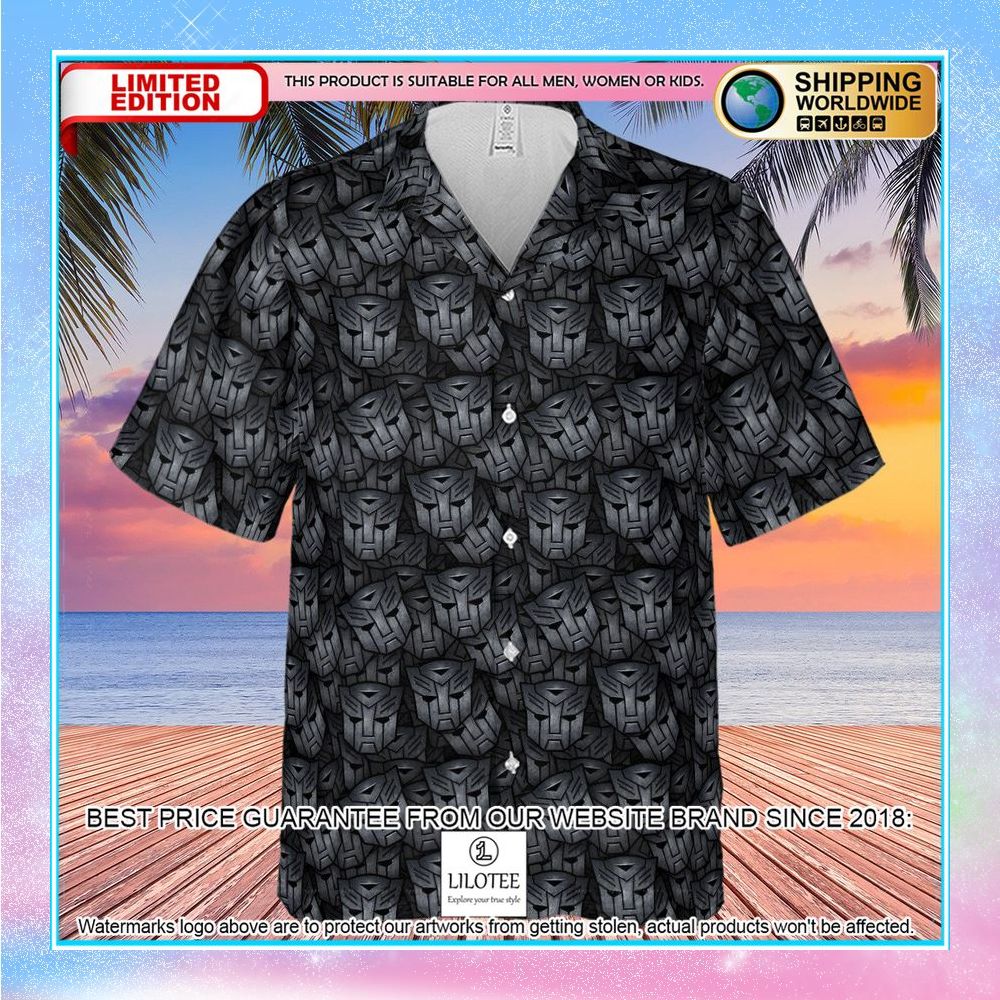 transformers pattern hawaiian shirt 2 441