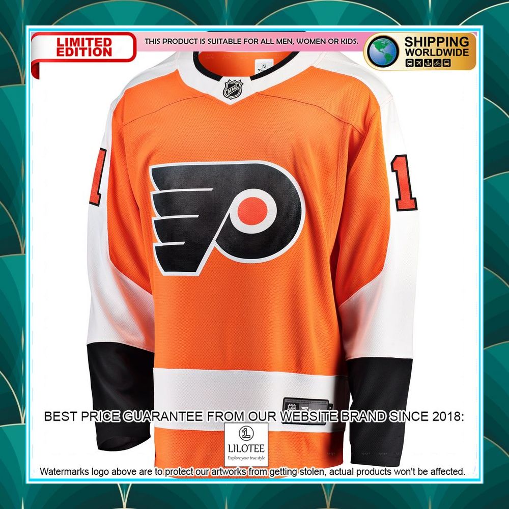 travis konecny philadelphia flyers breakaway orange hockey jersey 2 170