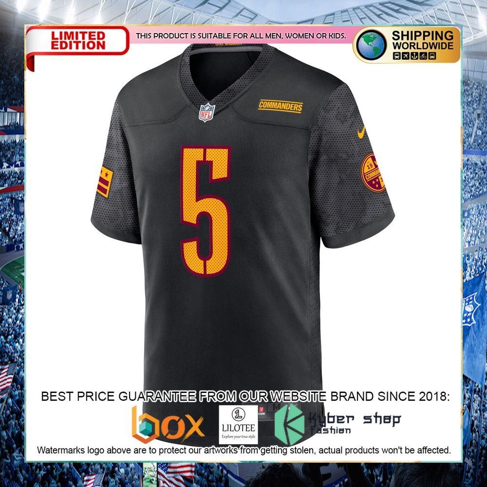Tress Way Washington Commanders Nike Alternate Black Football Jersey - LIMITED EDITION 6 tress way washington commanders nike alternate black football jersey 2 540
