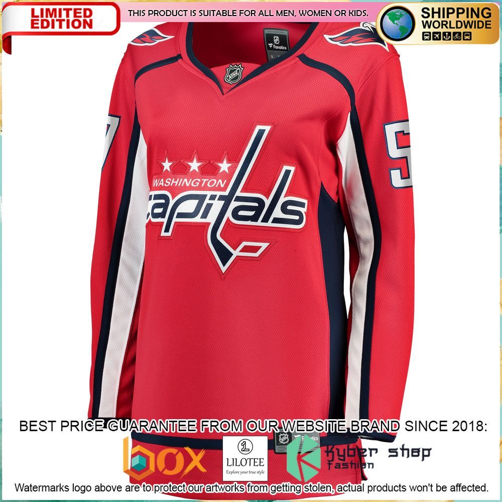 trevor van riemsdyk washington capitals womens red hockey jersey 2 554