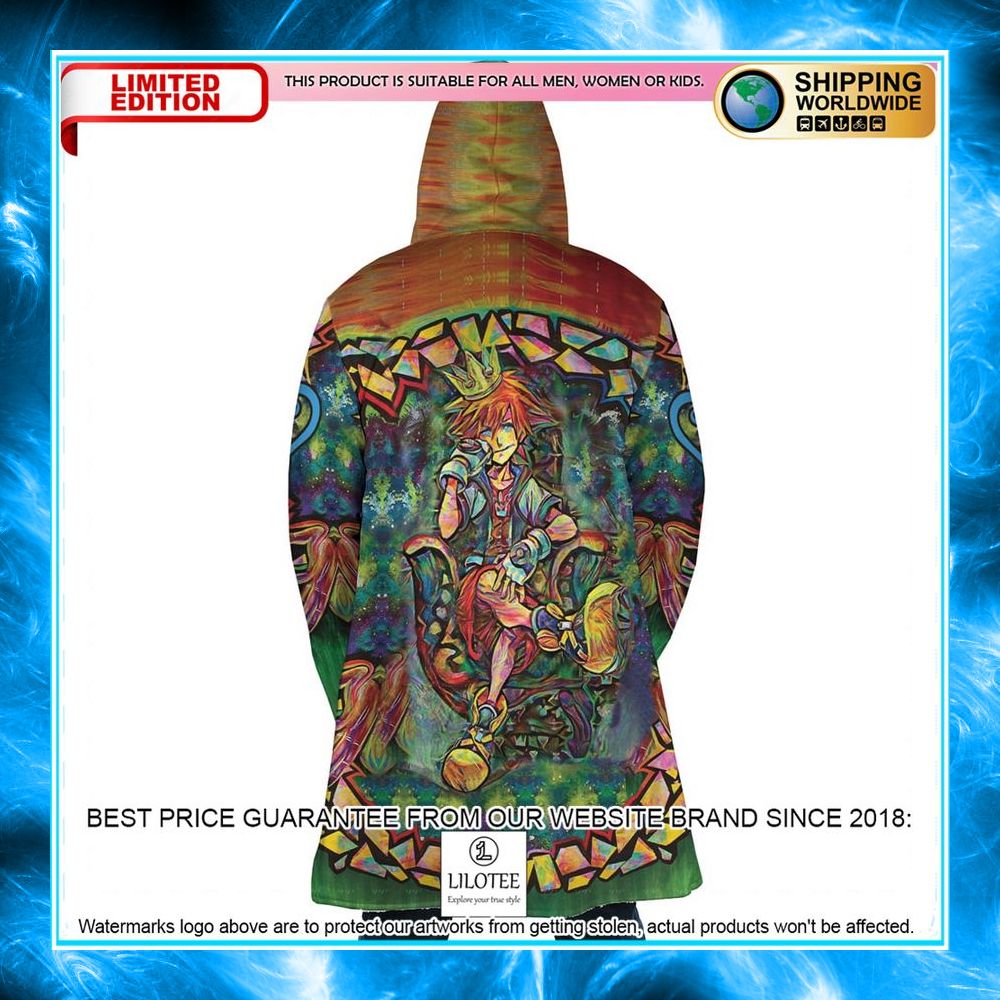Trippy Sora Kingdom Hearts Hooded Cloak - LIMITED EDITION 5 trippy sora kingdom hearts dream hooded cloak 5 725