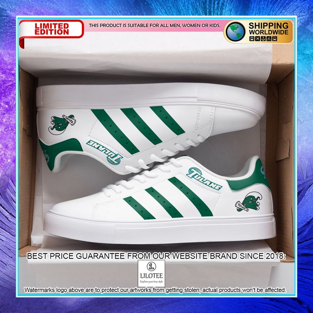 tulane green wave aac champions stan smith shoes 1 152