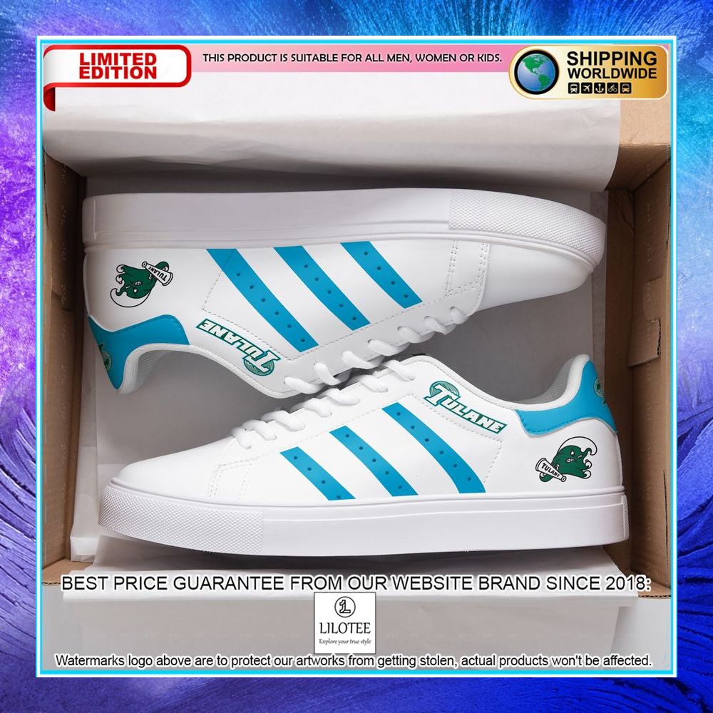 tulane green wave blue stan smith shoes 1 68
