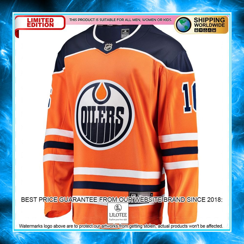 tyler benson edmonton oilers orange hockey jersey 2 23