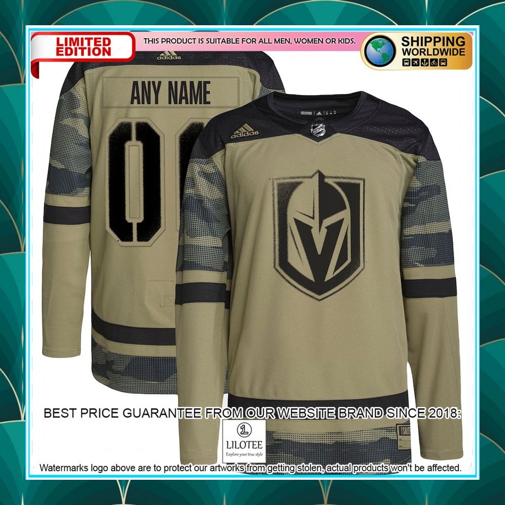 vegas golden knights adidas military appreciation team custom practice camo hockey jersey 1 749