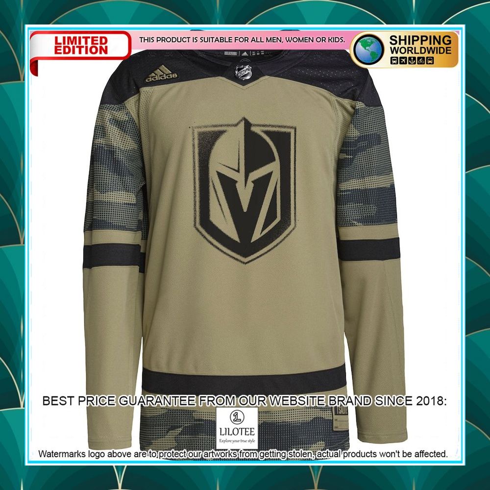 vegas golden knights adidas military appreciation team custom practice camo hockey jersey 2 60