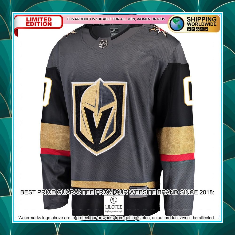 vegas golden knights home custom black hockey jersey 2 403
