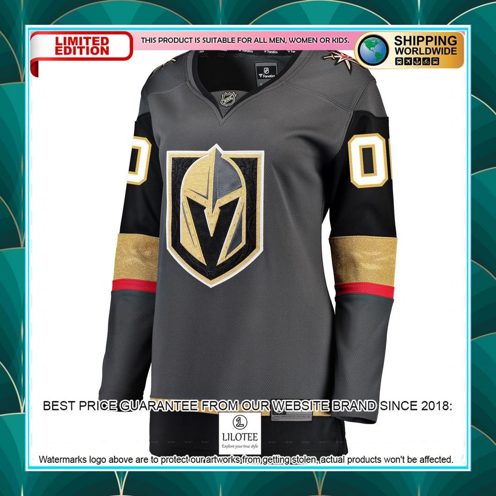 vegas golden knights womens home custom black hockey jersey 2 565