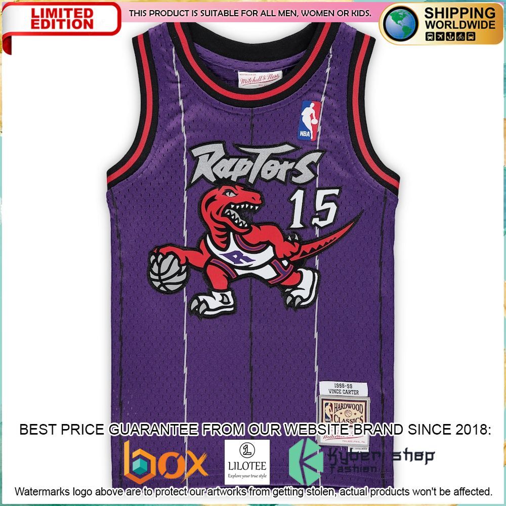 vince carter toronto raptors mitchell ness preschool 1998 1999 purple basketball jersey 2 150