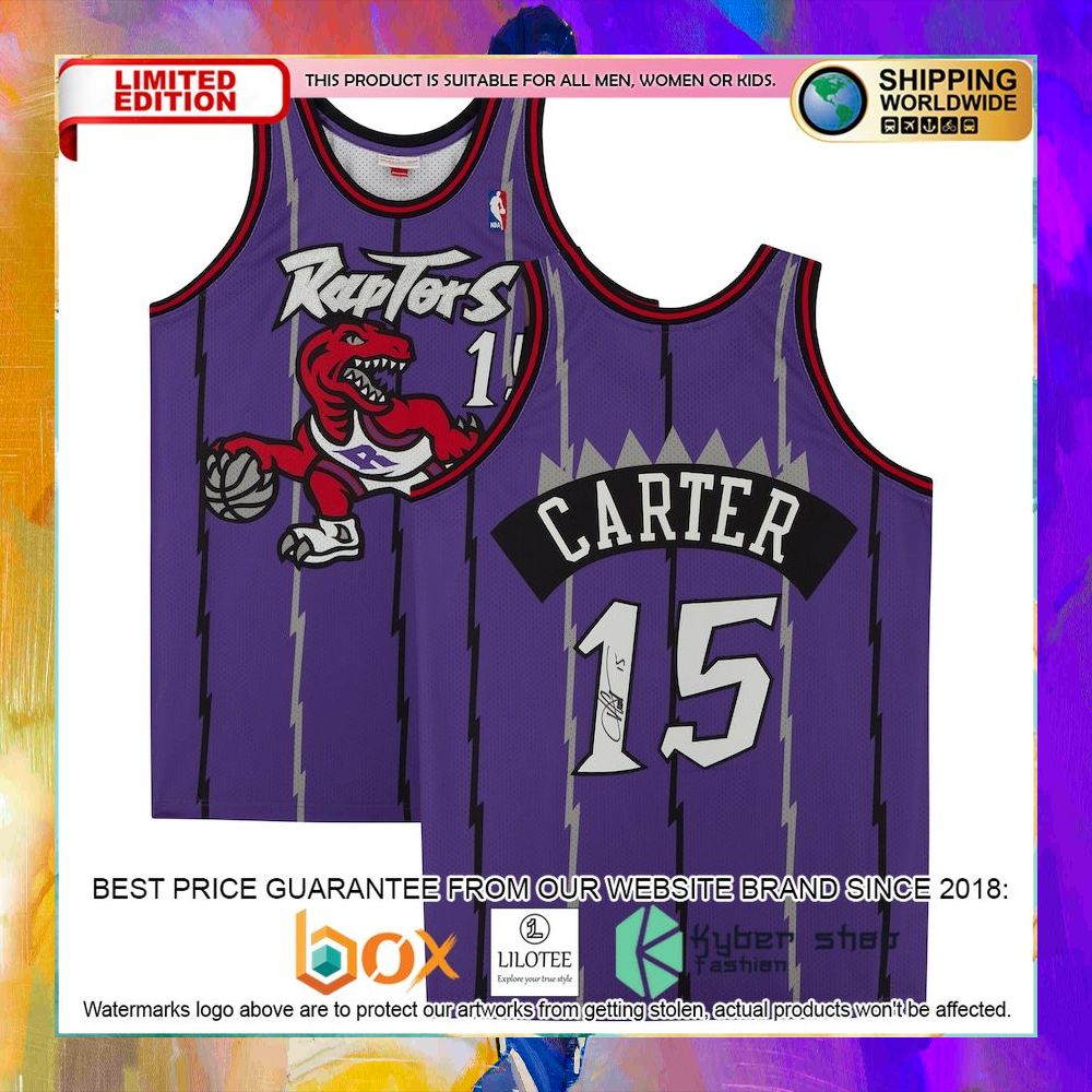 vince carter toronto raptors purple 1998 mitchell ness basketball jersey 1 134