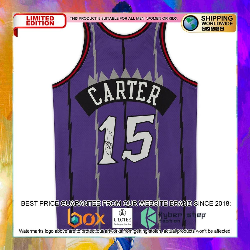 vince carter toronto raptors purple 1998 mitchell ness basketball jersey 2 152
