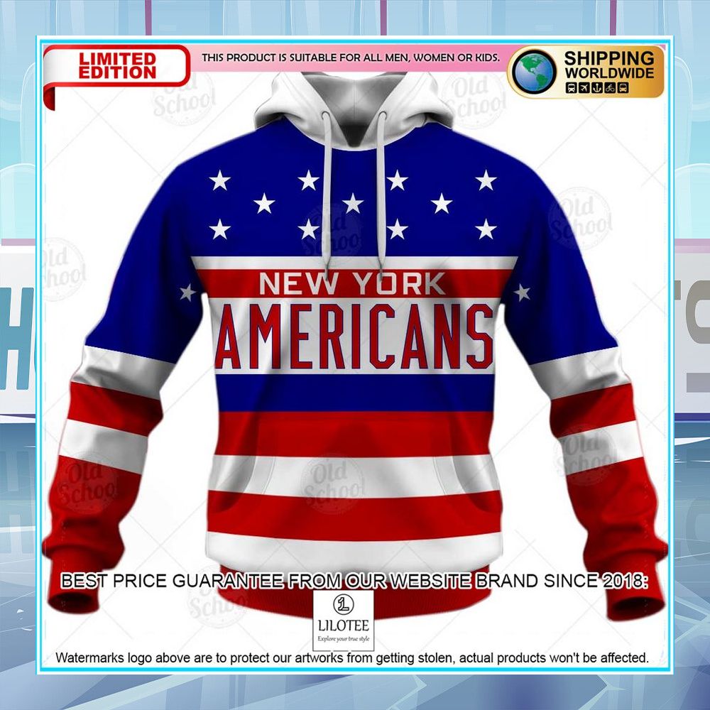 vintage nhl new york americans throwback custom shirt hoodie 1 193