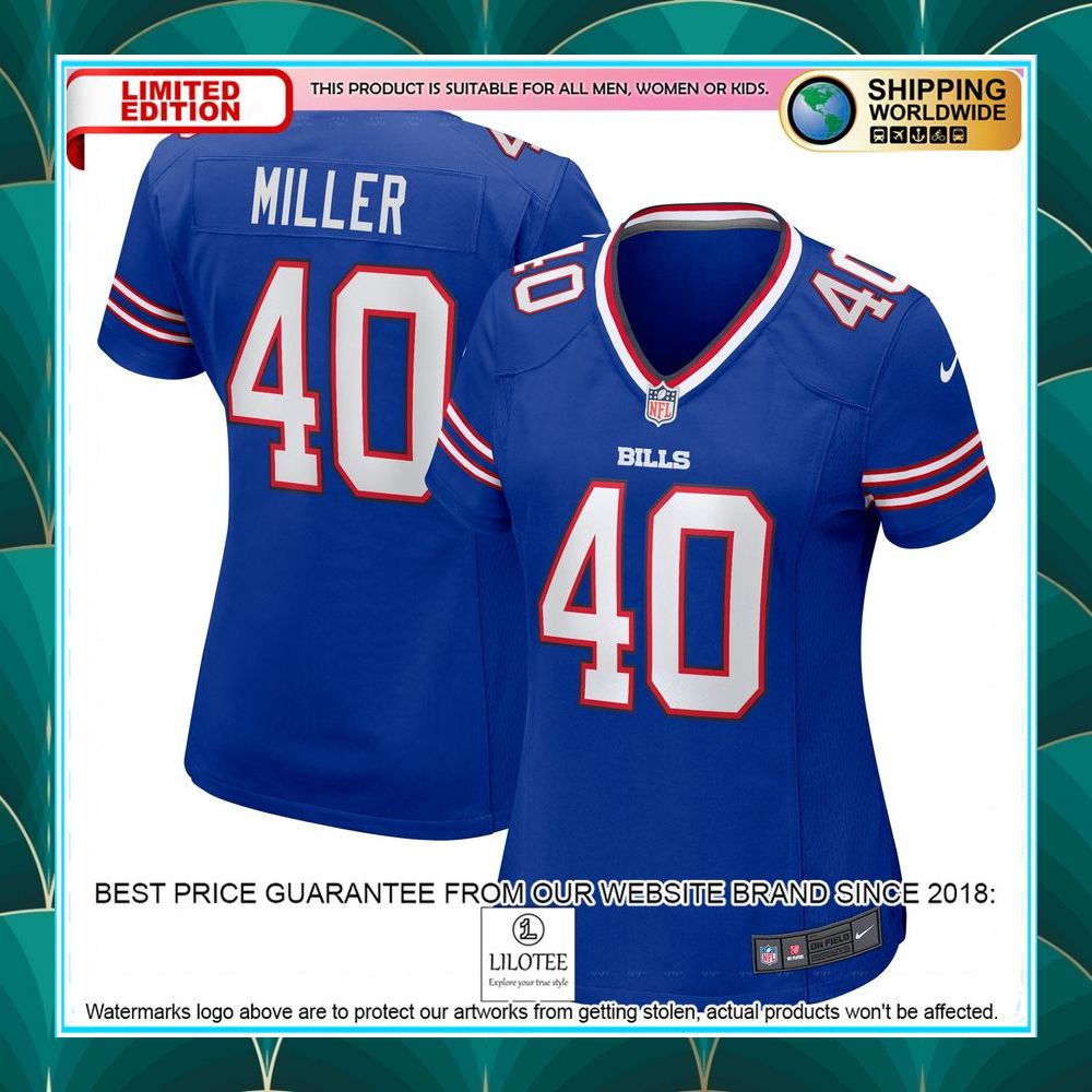 von miller buffalo bills womens royal football jersey 1 929