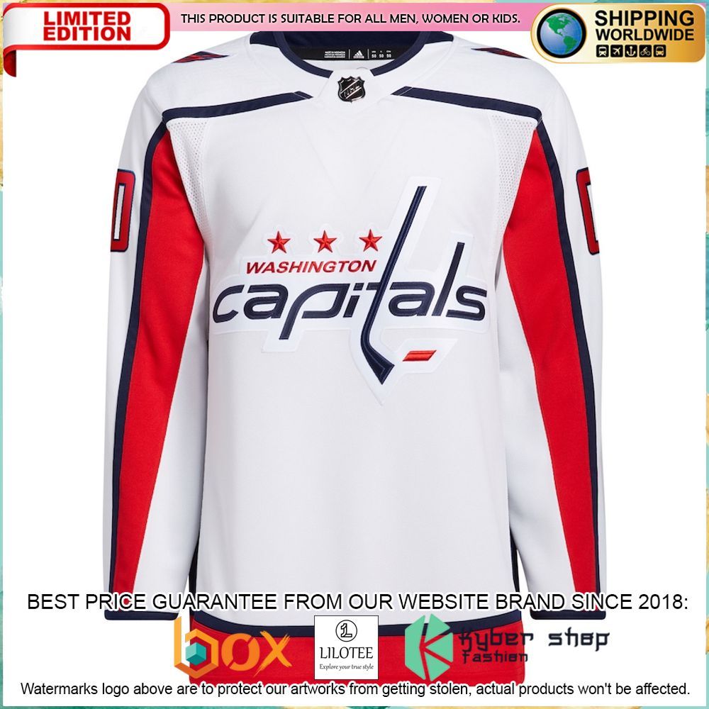 washington capitals adidas custom white hockey jersey 2 745