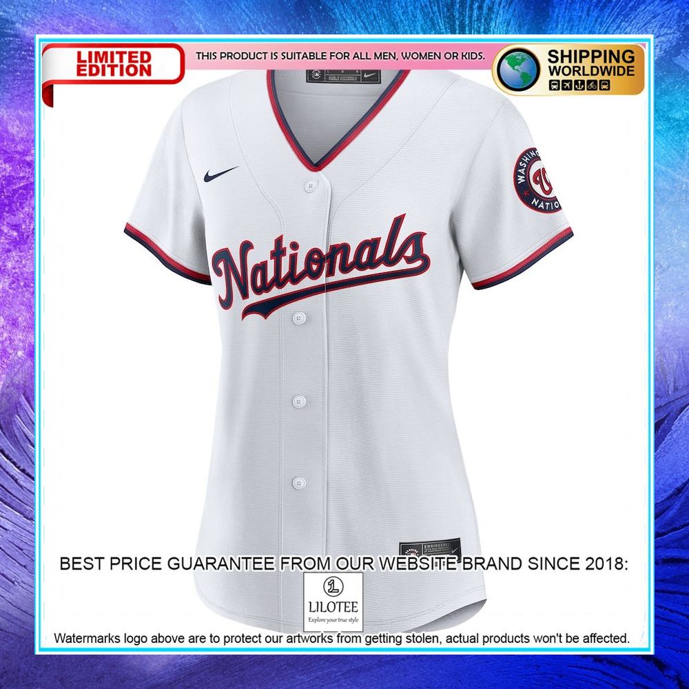washington nationals nike women custom white baseball jersey 2 129