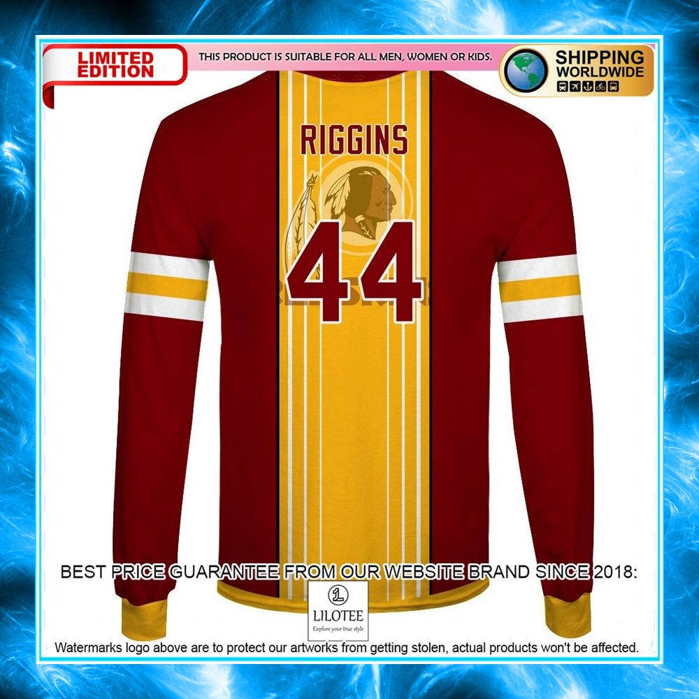 washington redskins 44 john riggins 3d shirt hoodie 6 394