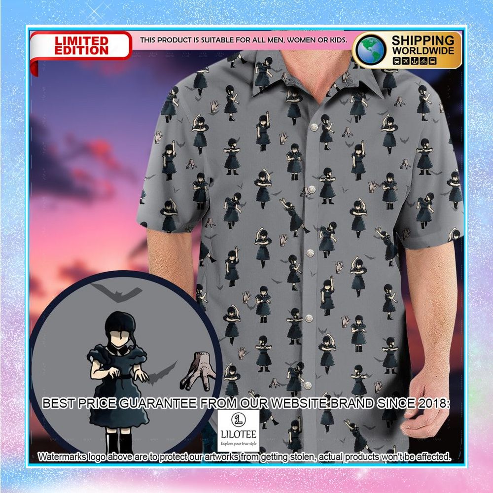 wednesday dance pattern hawaiian shirt 1 578