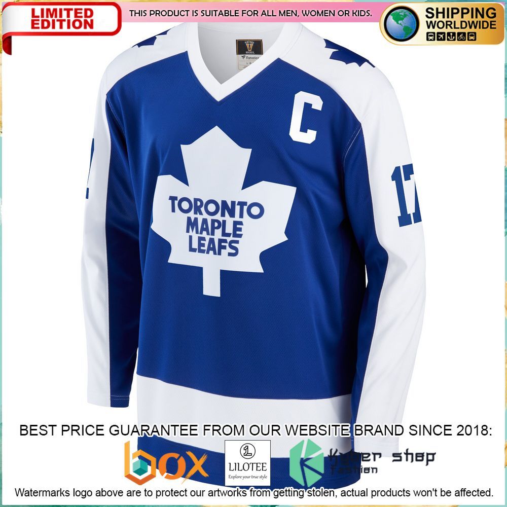 wendel clark toronto maple leafs retired blue hockey jersey 2 261