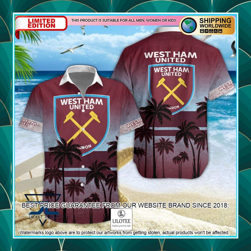 west ham united f c hawaiian shirt shorts 1 734