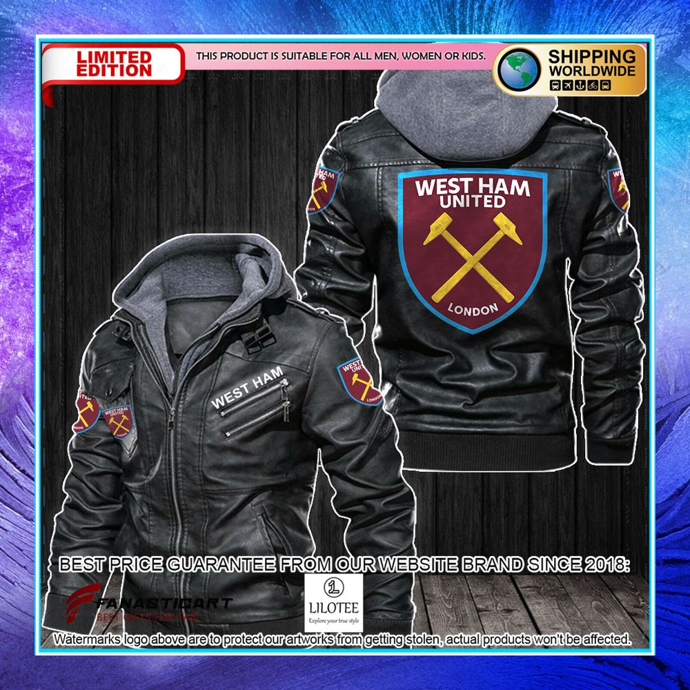 west ham united fc leather jacket 1 811