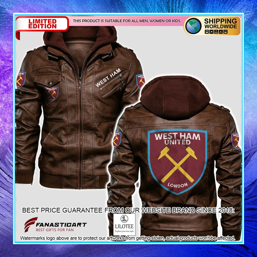 west ham united fc leather jacket 2 175