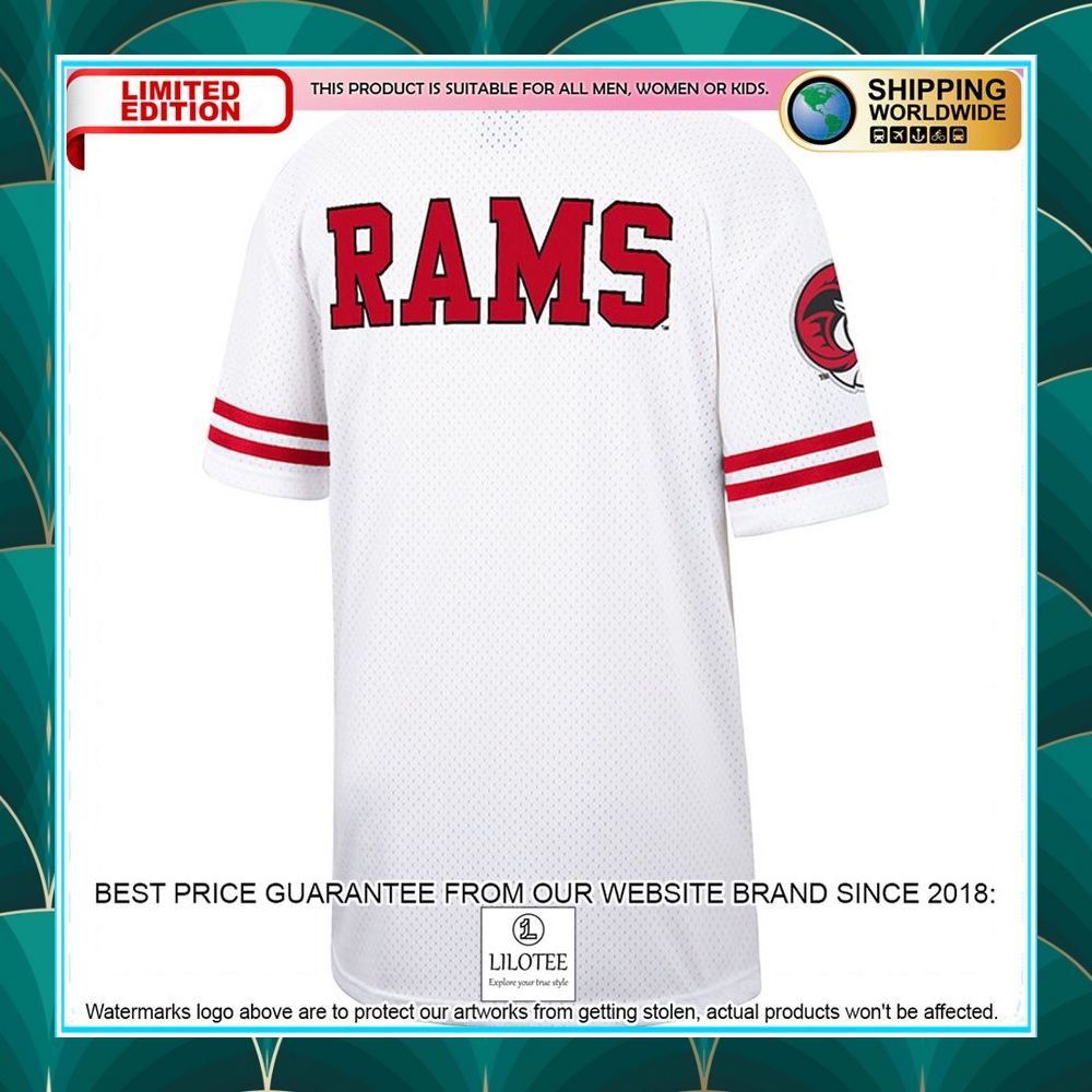 winston salem state rams white red baseball jersey 3 932