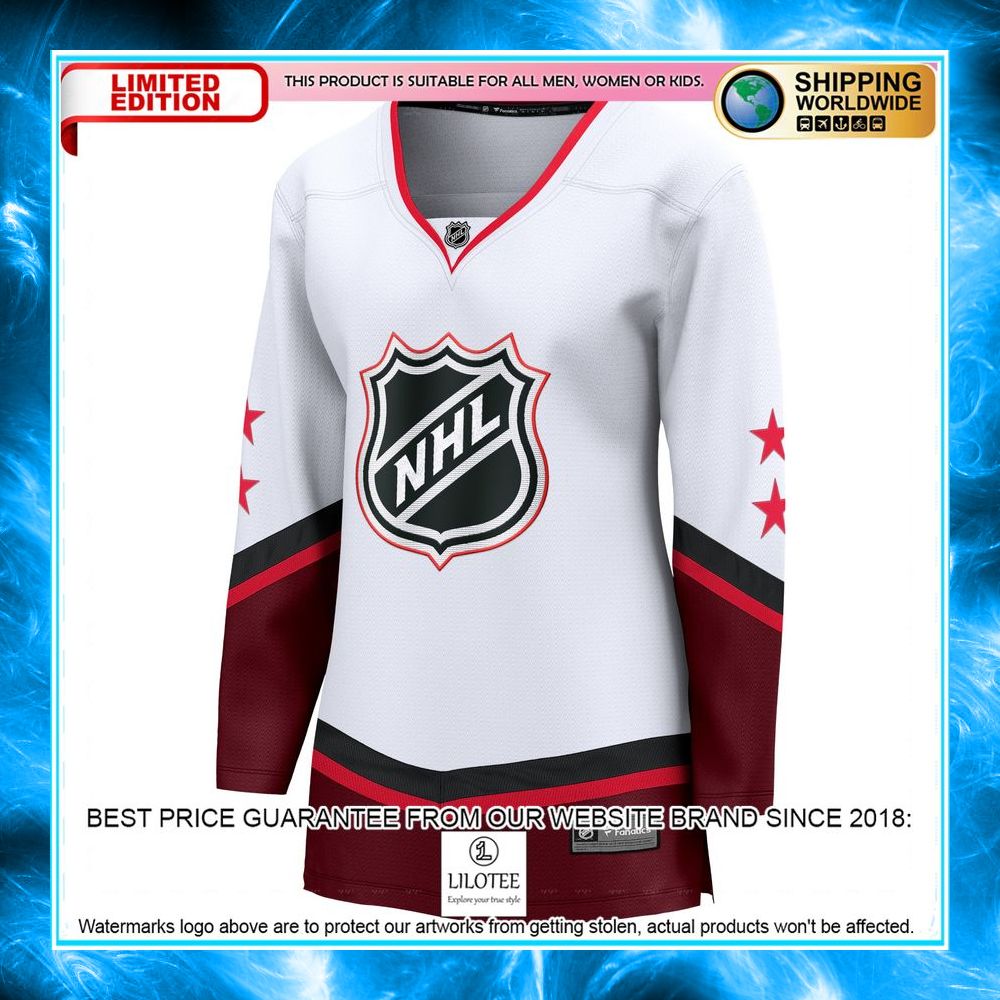 womens 2022 nhl all star game eastern conference white hockey jersey 2 784