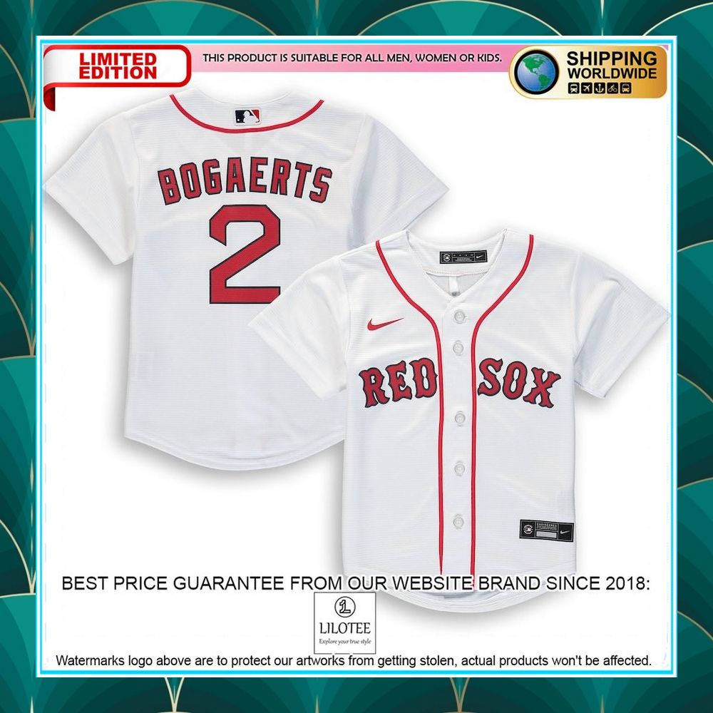 xander bogaerts boston red sox nike preschool home player white baseball jersey 1 510