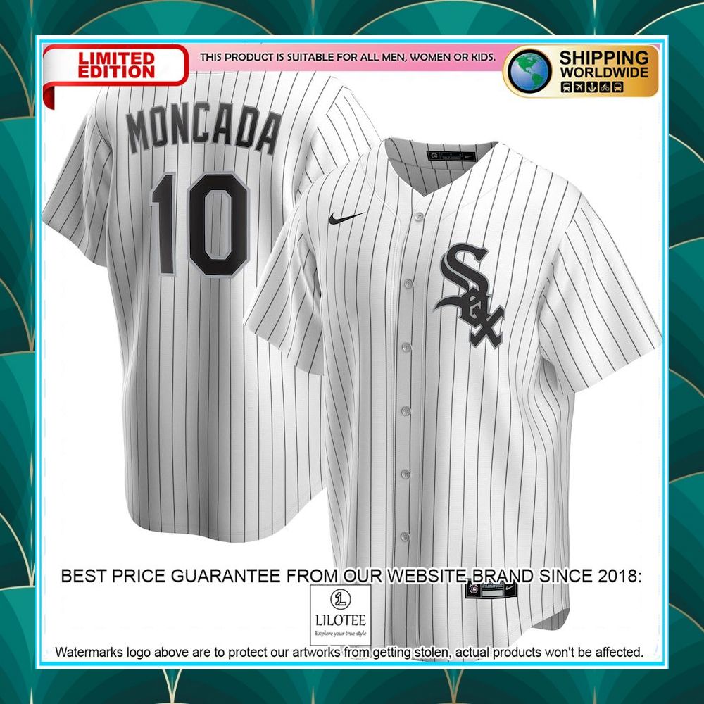 yoan moncada chicago white sox nike youth home player white baseball jersey 1 534