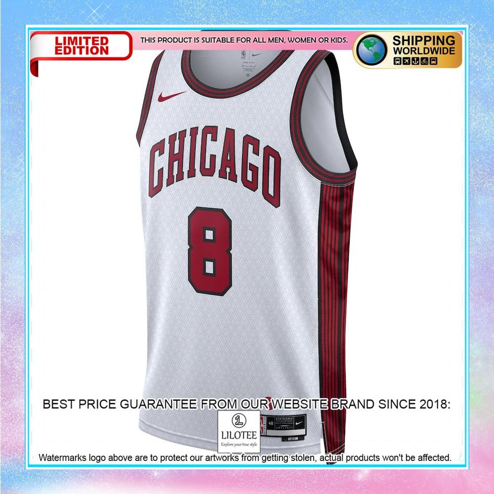 zach lavine chicago bulls nike unisex 2022 23 city edition white basketball jersey 2 322