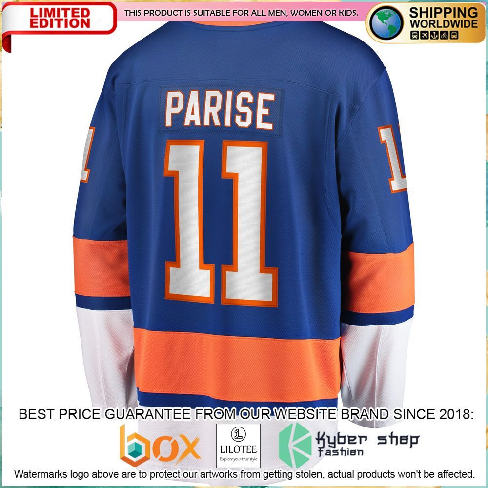 Zach Parise New York Islanders Royal Hockey Jersey - LIMITED EDITION 3 zach parise new york islanders royal hockey jersey 3 352