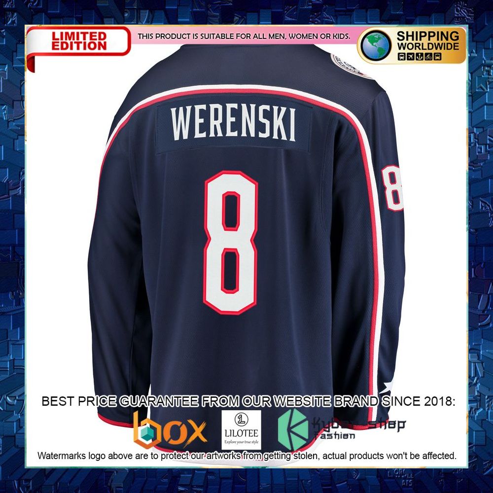 zach werenski columbus blue jackets navy hockey jersey 3 149