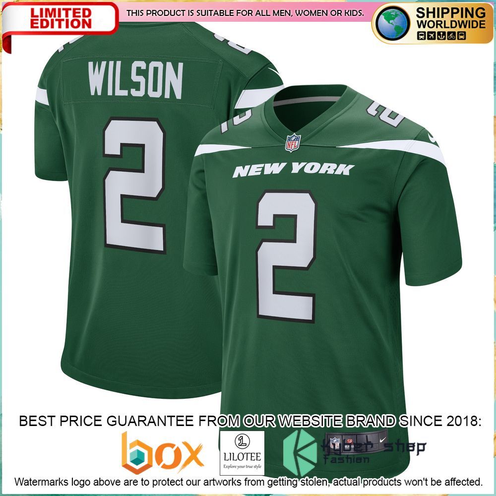 zach wilson new york jets nike gotham green football jersey 1 327