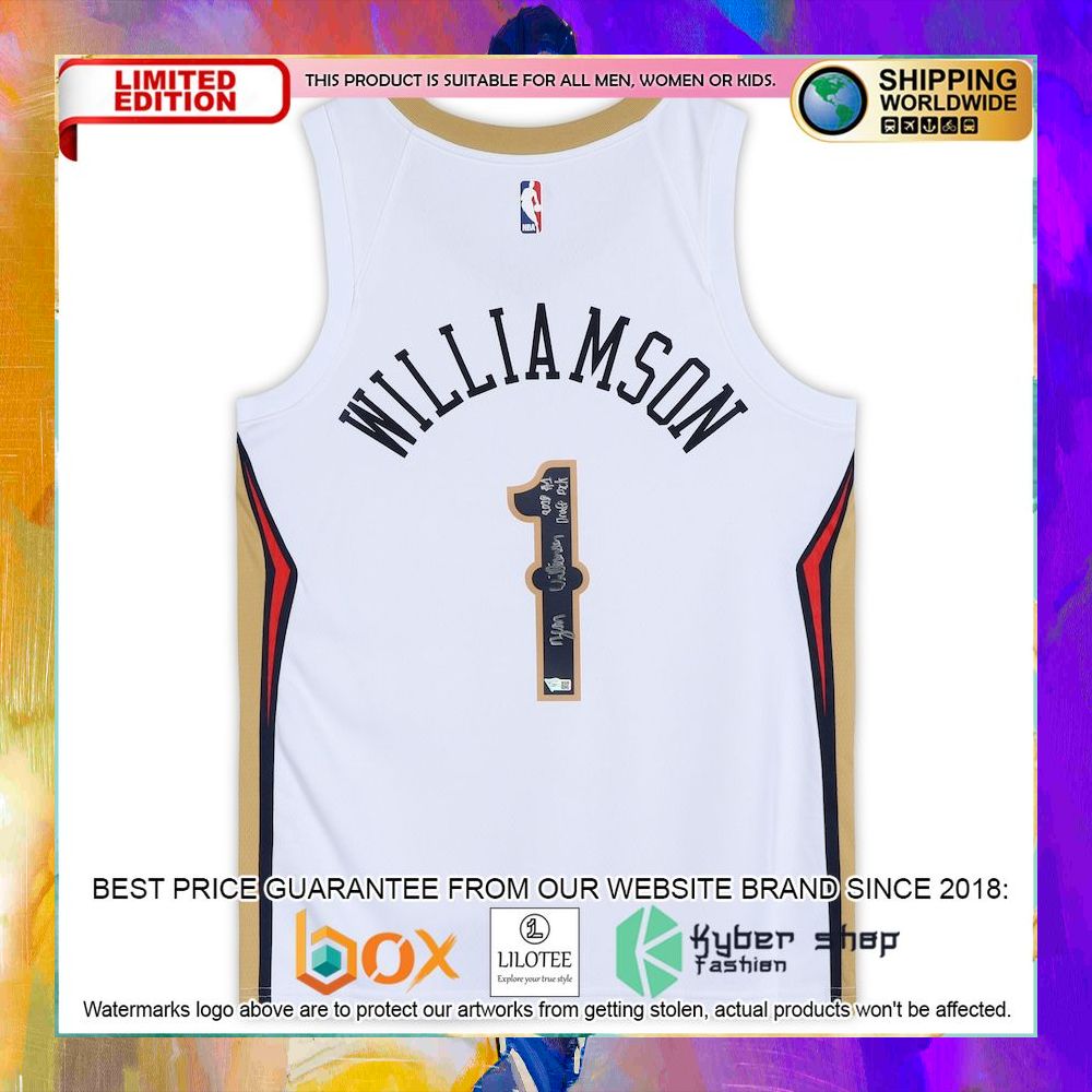 zion williamson new orleans pelicans white basketball jersey 2 207