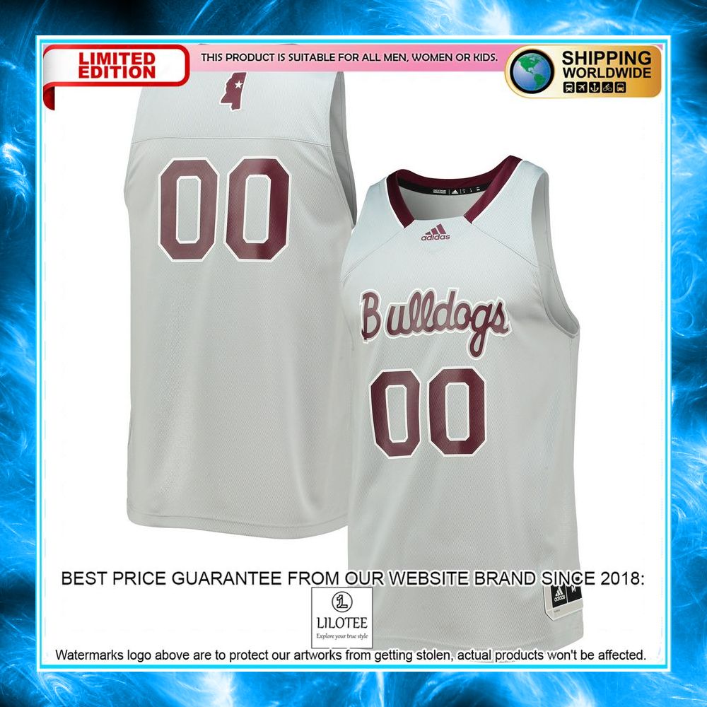 00 mississippi state bulldogs adidas reverse retro gray basketball jersey 1 116