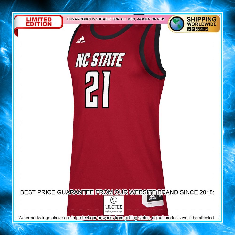 21 nc state wolfpack adidas swingman red basketball jersey 2 617