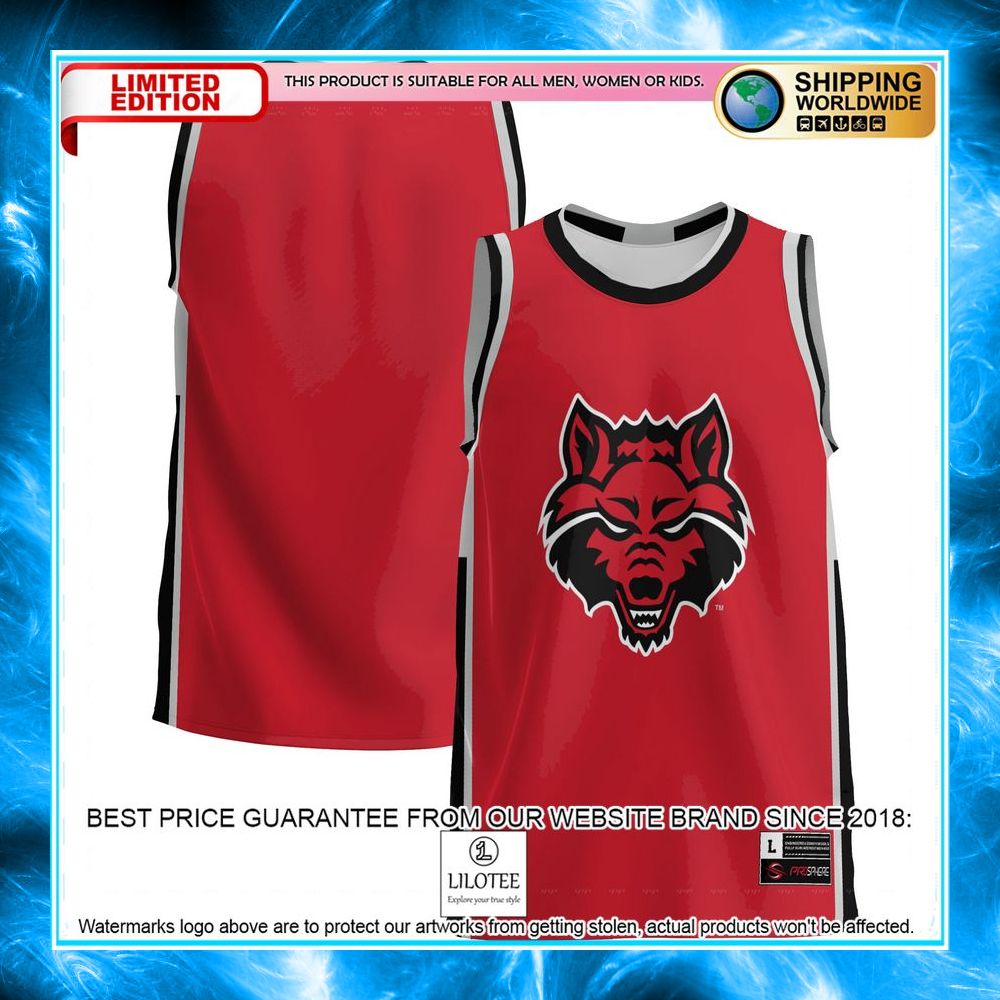 arkansas state red wolves scarlet basketball jersey 1 251